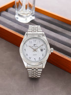 New Men Date Watches High-end Luxury Casual Calendar Stainless Steel Business WristWatch Leisure Sport WristWatch Clock