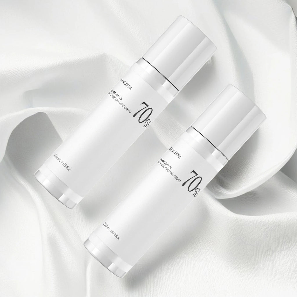 Heart Leaf 70 Lotion Cream Hyaluronic Acid with Vitamin B12 Naturally Pigmented Face Moisturizer for Sensitive Skin