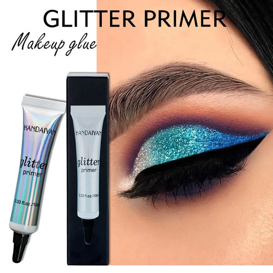 HANDAIYAN Sequin Glitter Primer Makeup Glue Eyeshadow Primer For Lips Eyes Face Long Lasting Multi-Functional Primer