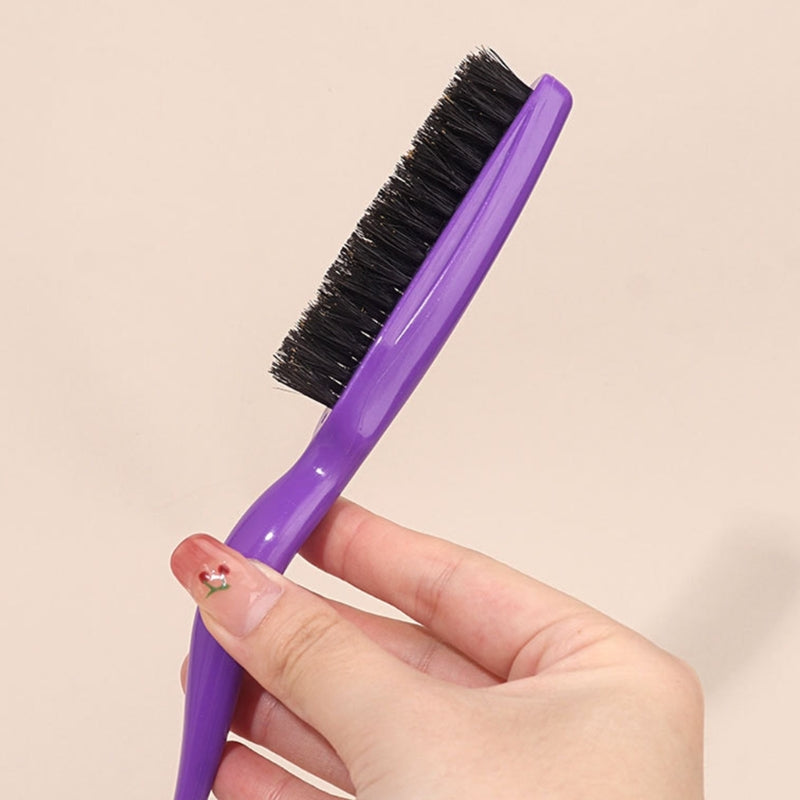 Boar Bristle Brush Comb Hair Teasing Brush for Women Men Salon Boar Bristle Beauty Styling Backcombing Brush