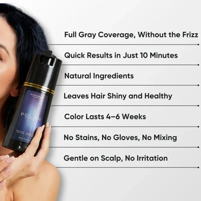 5 Colors Hair Dye Shampoo Black Hair Color Dye Hair Shampoo Cream Instant Dye Shampoo Men Women Moisturizing and Repairing Hair