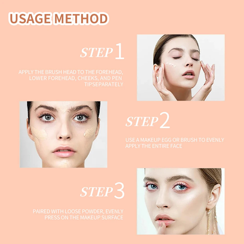Concealer, multi-purpose cream, oil-free, long-lasting moisturizing, covering contours, highlighting and finishing makeup