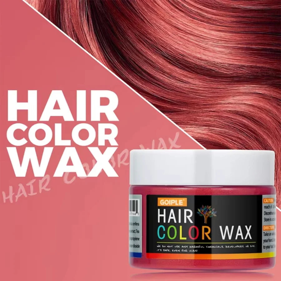 Halloween Hair Colour Wax Easy To Wash DIY Dye Hair Mud Immediate Dying for Eyebrow Beards Coloring Temporary Hair Colour Cream