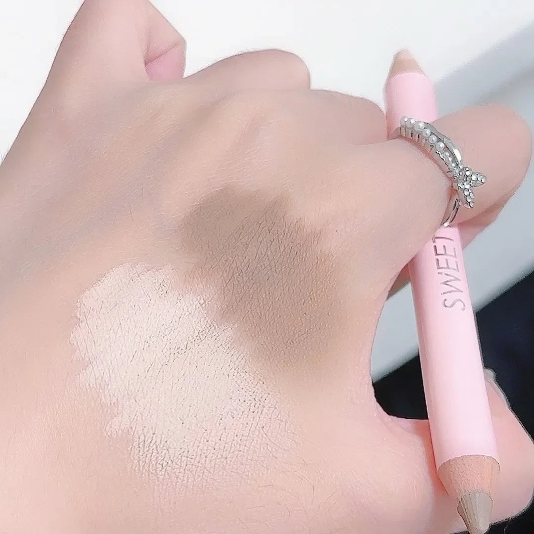 Natural 3D Contouring Pen Face Brightening Corrector Nose Shadow Sculpting Face Silkworm Highlighter Shading Stick Korean Makeup