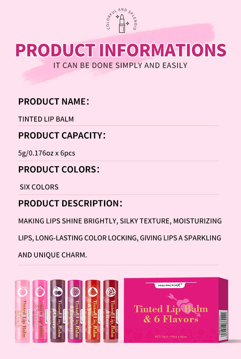 6-color lipstick set - moisturizing lipstick, gloss - lasting, lip color enhancement, cheap choice for women's gifts
