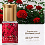 3ml Arabian Floral Perfume Natural Jasmine Rose Osmanthus Scent Eau De Toilette Unisex Fresh Longlasting Portable Roller Perfume
