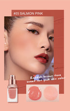 O.TWO.O Liquid Blusher 4 Colors Rose Pink Blush Long Lasting Natural Cheek Face Makeup Blusher High Pigment For Women Cosmetics