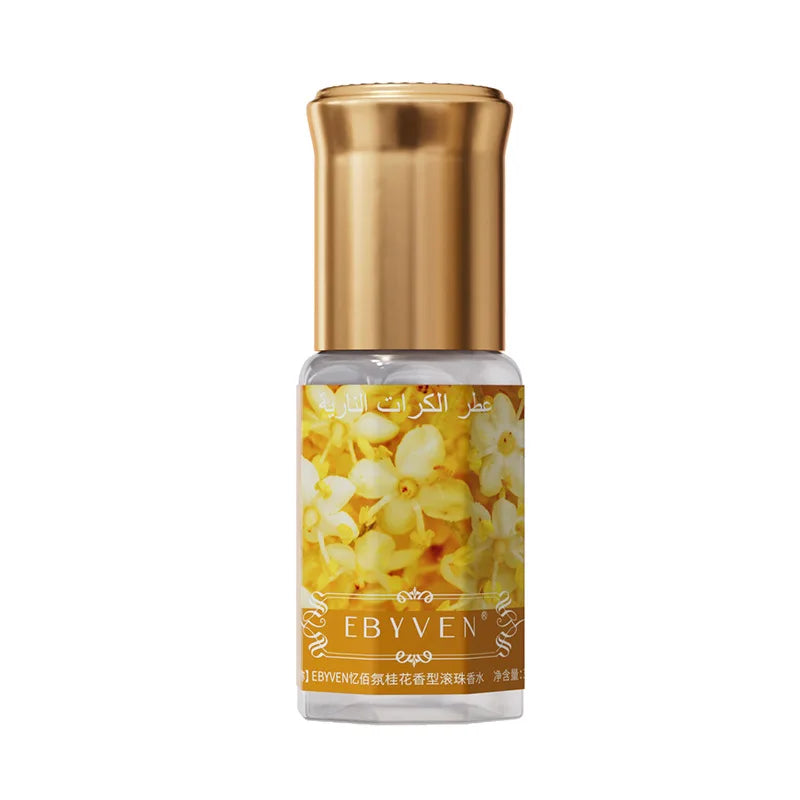3ml Arabian Floral Perfume Natural Jasmine Rose Osmanthus Scent Eau De Toilette Unisex Fresh Longlasting Portable Roller Perfume