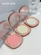 Makeup Highlighter Pink Polarized Shiny Glitter Brighten Cheekbones Eyes High Gloss Palette Highly Pigmented Shimmer Fine Shine