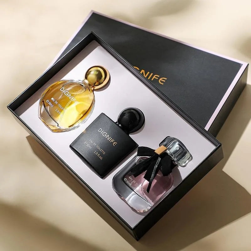 Women Perfume High Quality Classic Elegant Eau De Parfum Long Lasting Floral Woody Scents Exquisite Fragrance Trio for Gifting