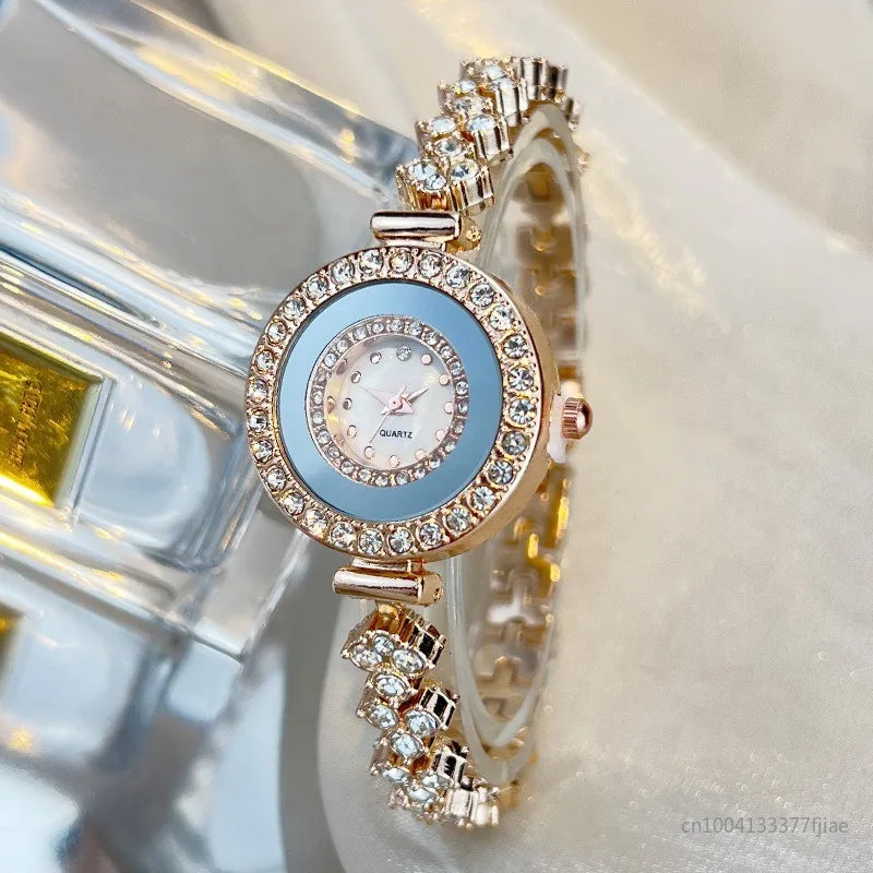 Luxury Rhinestone Women Watches Fashion Roma Dial Bracelet Wrist Watch Jewelry Relogio Feminino Relojs Para Mujer New 2025