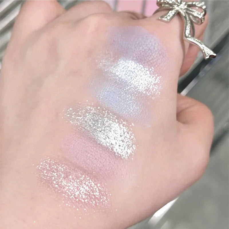 High Quality Matte Eyeshadow Palette Pearlescent Sequins Blush Eyeshadow Highlighter  For Women