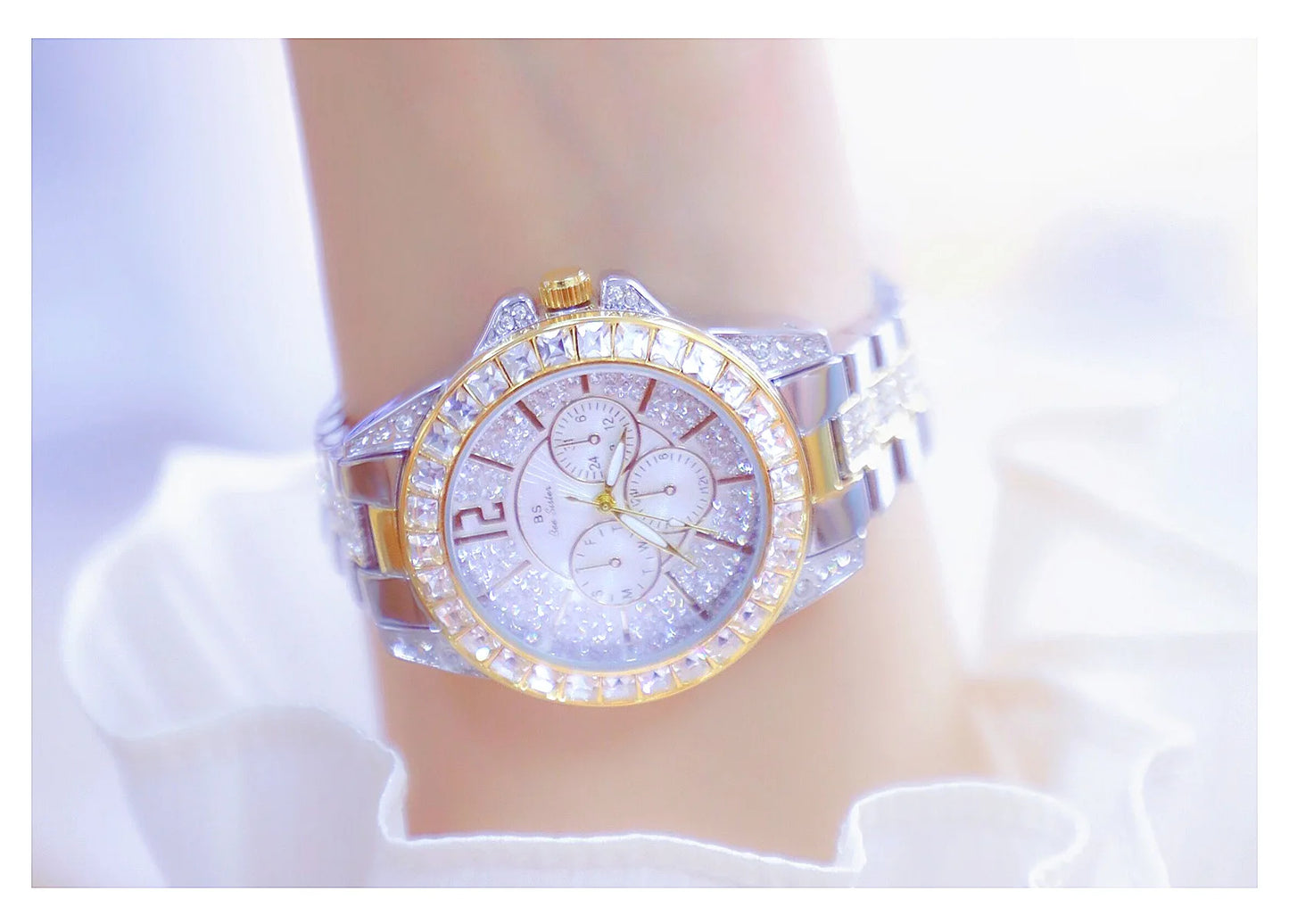 Luxury Women Watch Fashion Diamond Wrist  Silver Gold Watches for Girls Waterproof Clock Reloj Mujer Dress Gifts