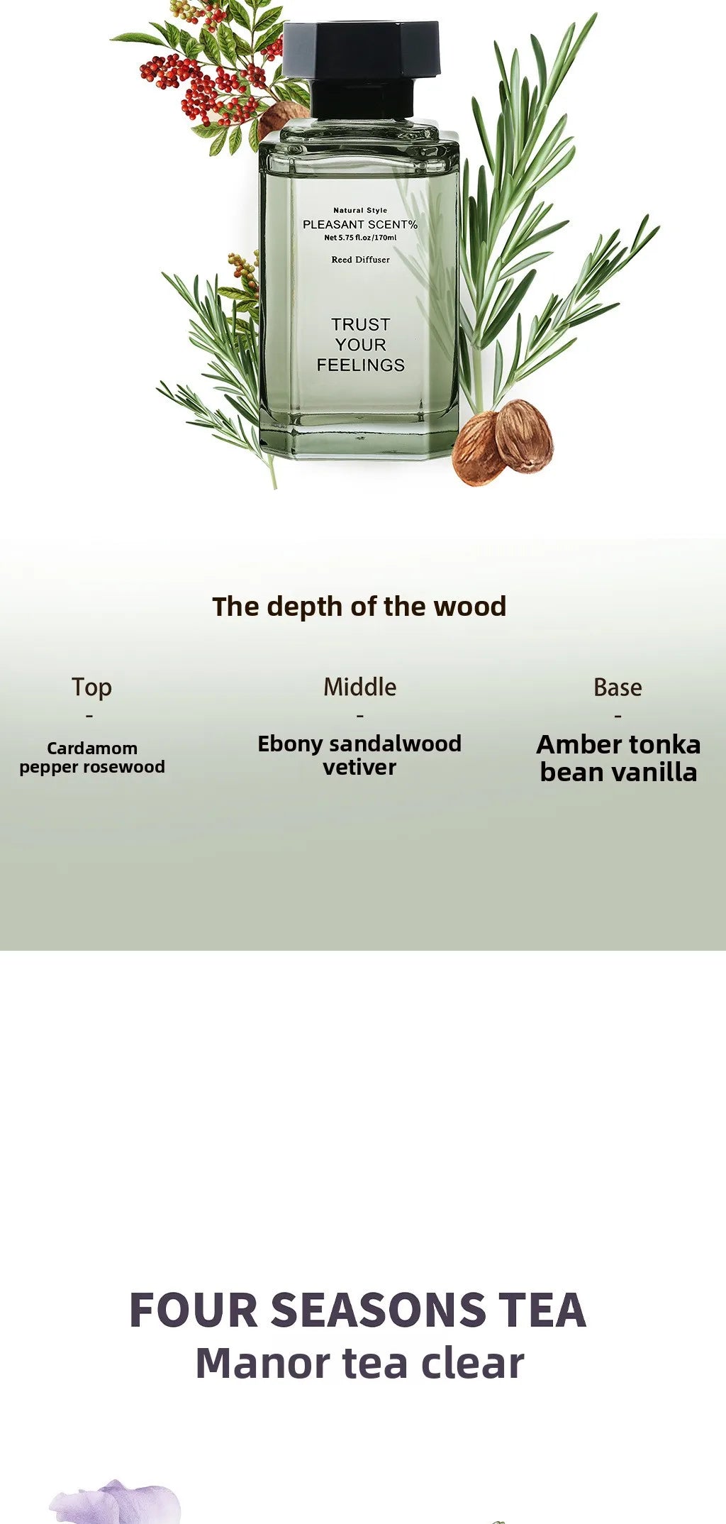 Aromatherapy Essential Oil Classical Series Rattan Aromatherapy Indoor Long-lasting Fragrance Air Freshener Premium Perfume