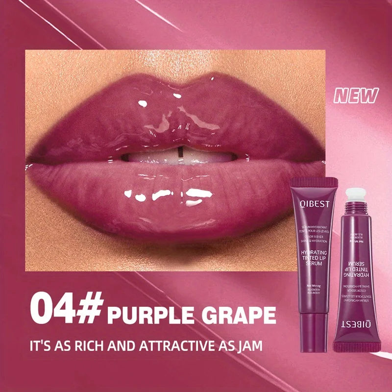 Colored lip gloss, liquid hydrating and moisturizing, light and shiny lip balm, water gloss lip glaze moisturizing lip milk.