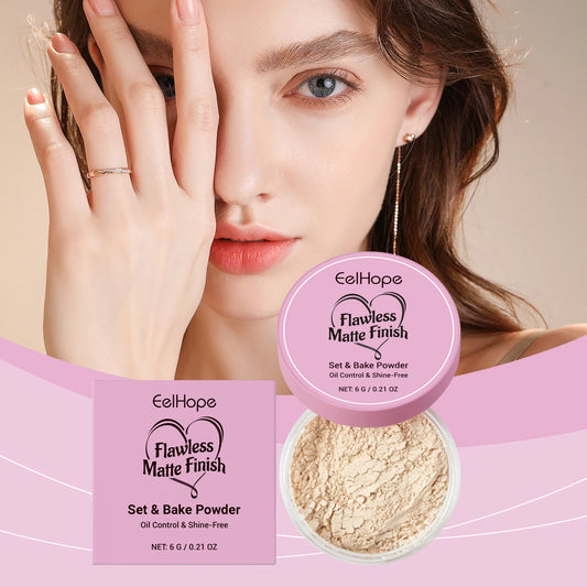 Setting Loose Powder - Natural, Lightweight, Oil-Control, Matte, Breathable, Refreshing & Non-Greasy Facial Setting Powder