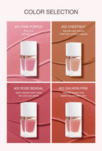 O.TWO.O Liquid Blusher 4 Colors Rose Pink Blush Long Lasting Natural Cheek Face Makeup Blusher High Pigment For Women Cosmetics
