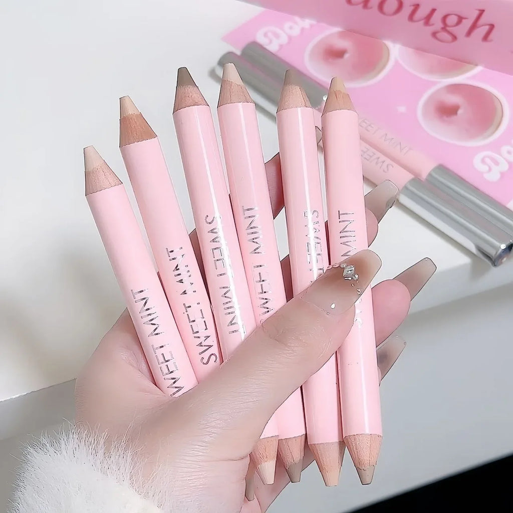 Natural 3D Contouring Pen Face Brightening Corrector Nose Shadow Sculpting Face Silkworm Highlighter Shading Stick Korean Makeup