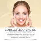 Centella asiatica cleansing oil is refreshing, non-greasy, moisturizing, nourishing, deep cleansing, gentle and non-irritating