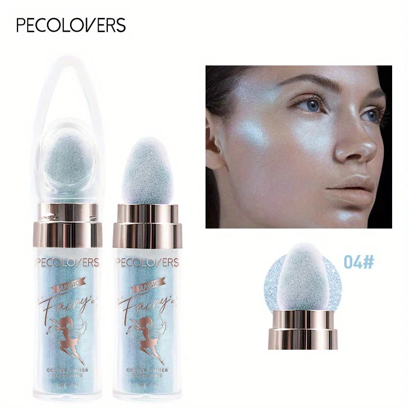 Fairy Powder Highlighter Stick, Shimmer Contour Blush Powder Contour Shading Glitter, Contour Brightening Makeup Highlighter