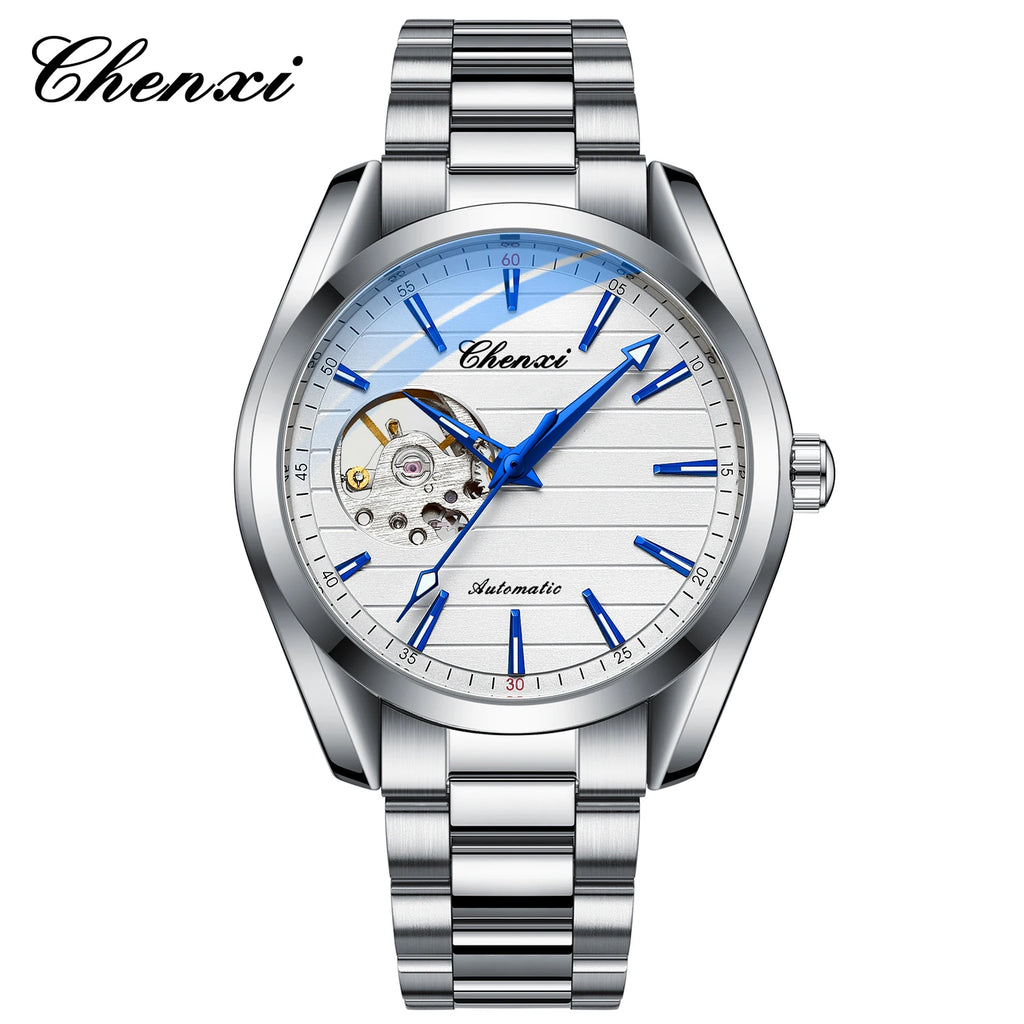 Luxury Fashion Mechanical Automatic Wristwatches For Men High Quality Stainless Steel Waterproof Luminous Mens Watch