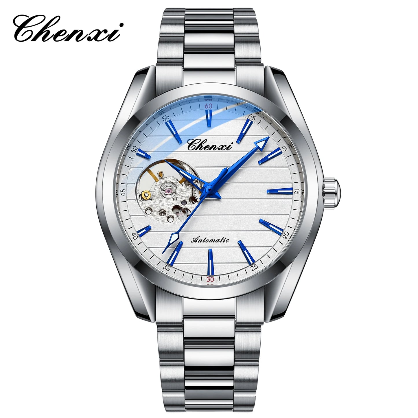 Luxury Fashion Mechanical Automatic Wristwatches For Men High Quality Stainless Steel Waterproof Luminous Mens Watch