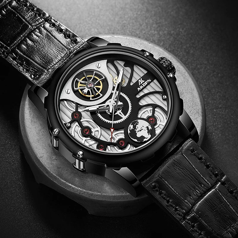 A high-end men's watch with cool retro and trendy style quartz watch