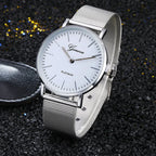 New Famous Silver Casual Geneva Quartz Watch Women Metal Mesh Stainless Steel Dress Watches For Gift Relogio Feminino Hot Clock