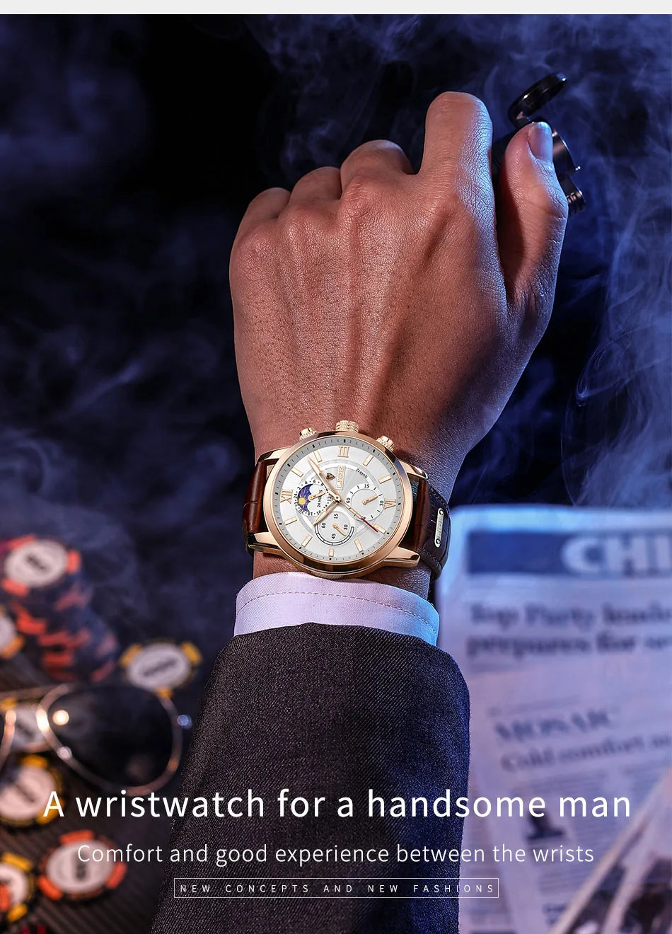 Men's Watches LIGE Top Brand Luxury Men WristWatch For Men Leather Quartz Watch Sports Waterproof Male Clock Relogio Masculino