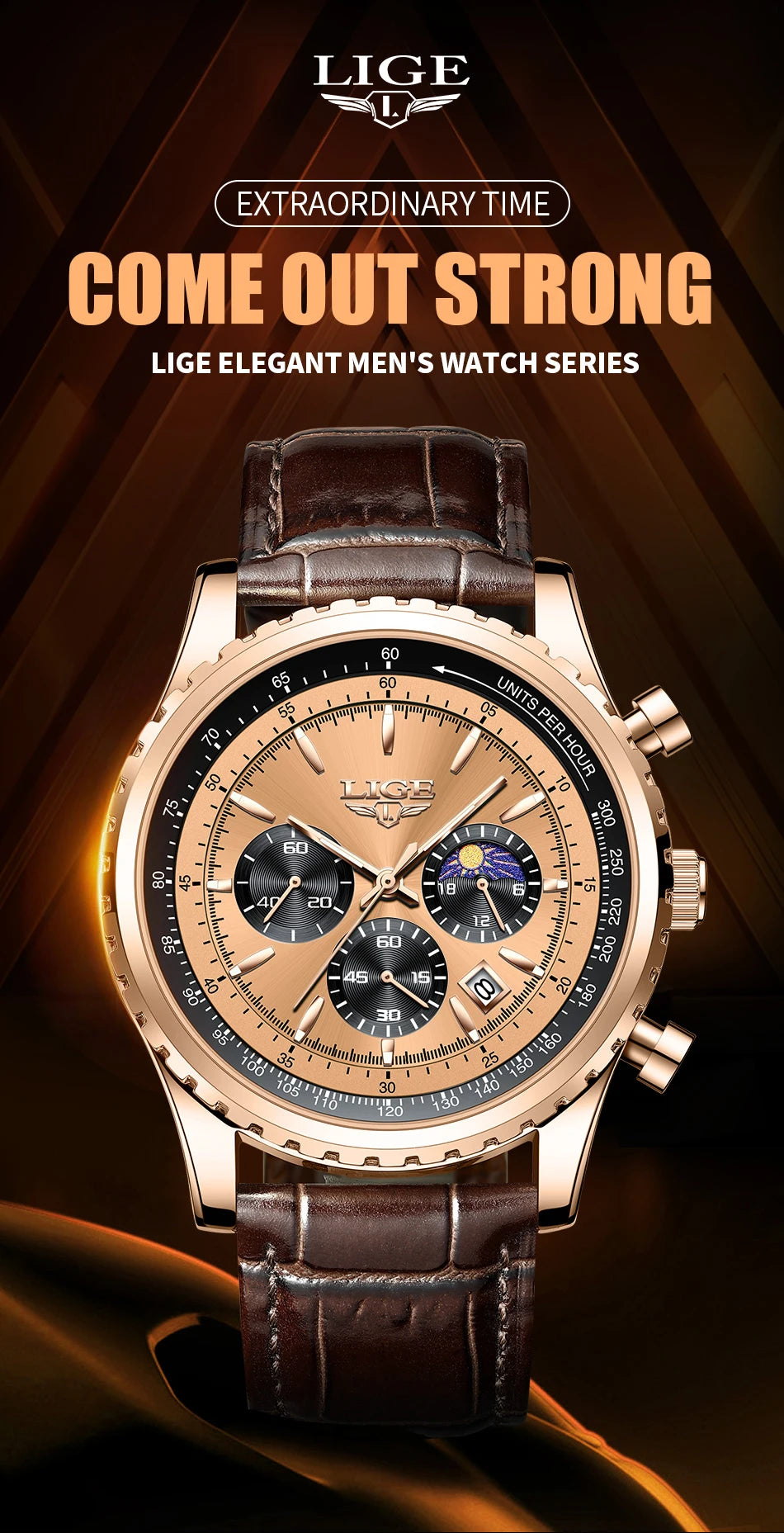 LIGE New Mens Watches Top Brand Luxury Men Wrist Watch Leather Quartz Watch Sports Waterproof Male Clock Relogio Masculino+Box