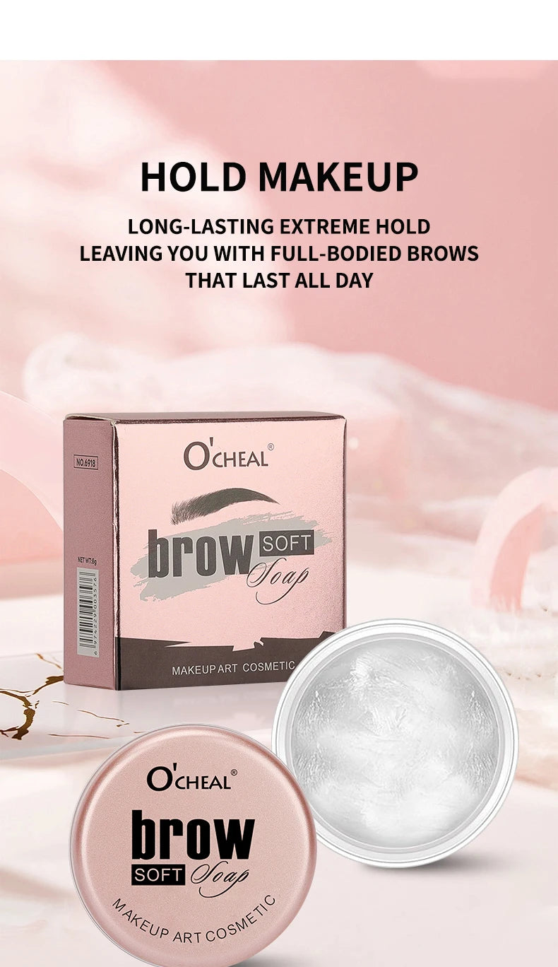 Eyebrow Styling Gel 3D Feathery Wild Brow Wax Waterproof Long Lasting Easy To Wear Shaping Eyebrows Makeup Sculpt Soap Cosmetics