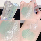 2 in 1 Blue Liquid Eye Shadow Matte Sequins Pearlescent Eye Makeup Lying Silkworm Brightening Droplet Tear Makeup Beauty Tools