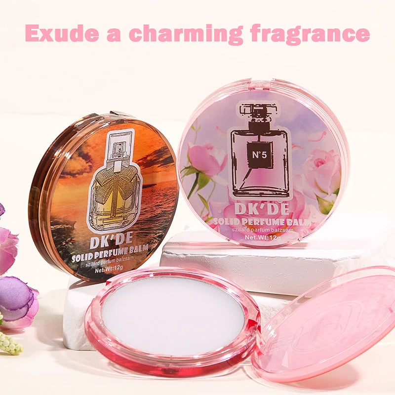 Solid Perfume Luxury Brand Men And Women Light Fragrance Long-lasting Fragrance Floral Fruity Cologne Charm Convenient Body Balm