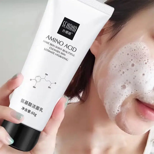 Amino Acid Facial Cleanser Oil Control Moisturizing Deep Cleansing Foam Face Wash Gentle Non-irritating Unisex Skin Care 60g