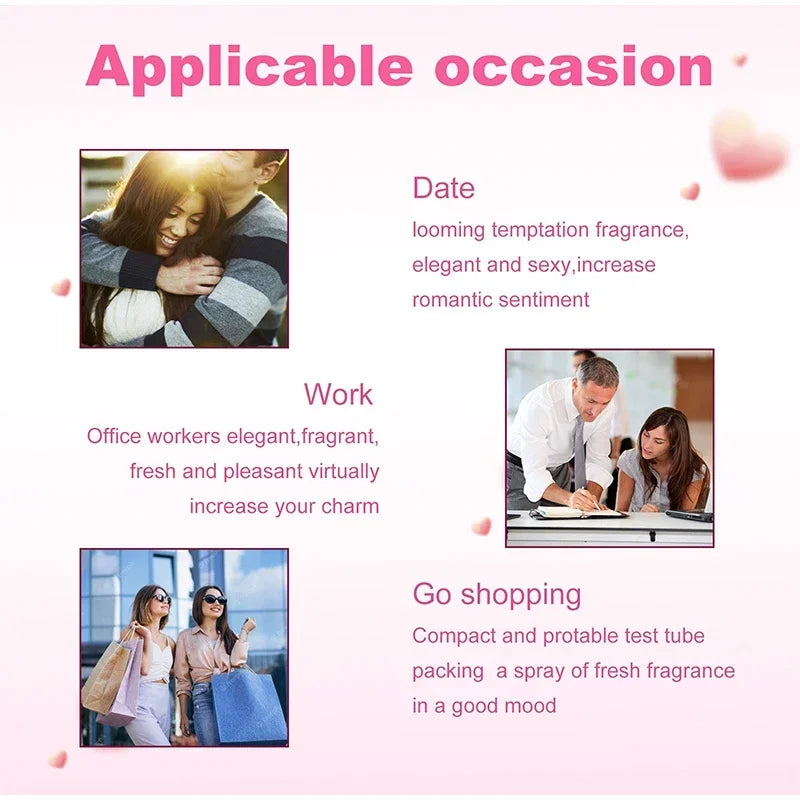 Alcohol-Free Pheromone Perfume Oil for Women to Attract Men,Excited Fragrance,Long Lasting Body Spray Flirting Dating Scent