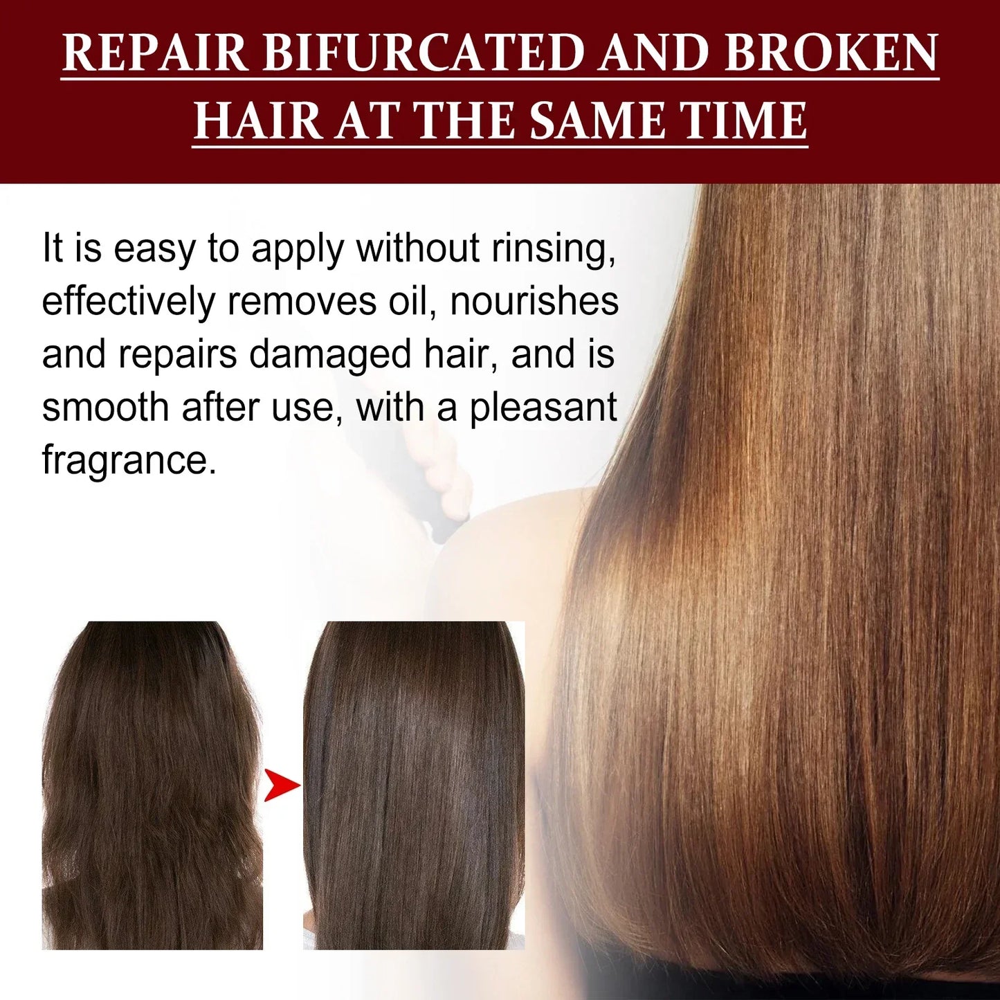 Hair Conditioner Essence Moisturizing Soften Repair Hair Mask Smoothing Treatment for Damaged Dry Curly Frizzy Hair Care