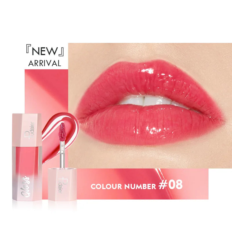Glitter Liquid Lipstick, Shiny Finish, Smooth & Long-Lasting Waterproof Lip Oil, Gorgeous Lip Makeup Gift For Women