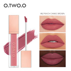 O.TWO.O 12 Color Liquid Lipstick Matte Finish Sexy Silky Lip Gloss Waterproof Kiss-proof Lasting Lip Glaze Lip Tint Cosmetics