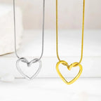 New Heart Necklace Ladies Clavicle Chain Neck Choker Necklaces for Women Jewelry Free Dropshipping Wholesale