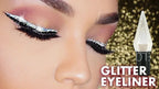 Diamond Shiny Eye Liners Eyeshadow Waterproof Silver Rose Gold Color Glitter Sequins Eyeliner Eye Shadow Makeup Beauty Cosmetics
