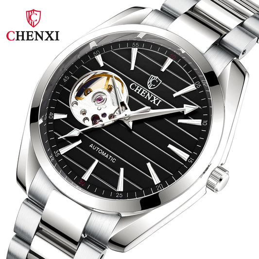 Luxury Fashion Mechanical Automatic Wristwatches For Men High Quality Stainless Steel Waterproof Luminous Mens Watch