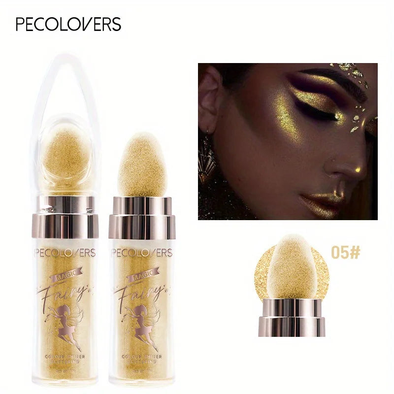 Fairy Powder Highlighter Stick, Shimmer Contour Blush Powder Contour Shading Glitter, Contour Brightening Makeup Highlighter