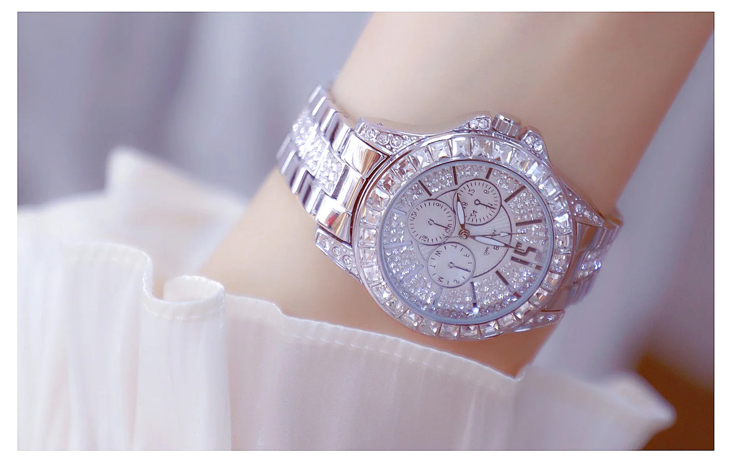 Luxury Women Watch Fashion Diamond Wrist  Silver Gold Watches for Girls Waterproof Clock Reloj Mujer Dress Gifts