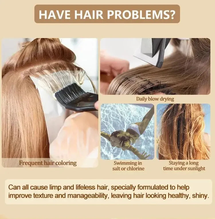 5 Seconds Magical Keratin Hair Mask Repair Damage Frizzy Soft Smooth Shiny Hair Deep Moisturizing Treatment Hair Root Scalp Care