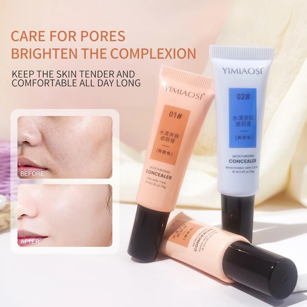 Concealer, multi-purpose cream, oil-free, long-lasting moisturizing, covering contours, highlighting and finishing makeup
