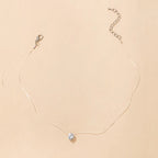 Simple Round Single Rhinestones Pendant Necklaces for Women Trendy Transparent Fishing Line Short Chokers Party Neck Jewelry