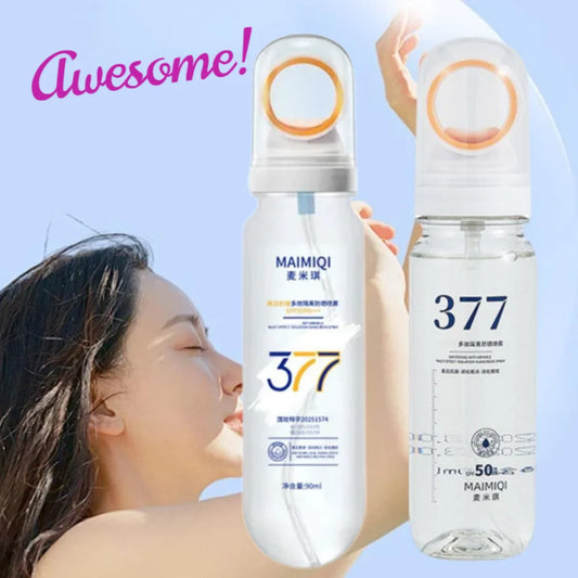 90ML 377 Sunscreen Spray SPF50+ Anti-aging Anti Wrinkle Moisturizing Whitening Sunscreen Spray Facial Body Neck Skin Care Spray
