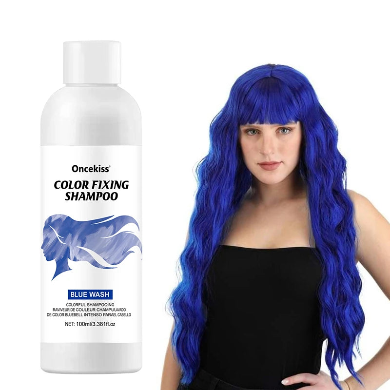 Hair Dye Shampoo,Colorful Color correction & Color fixing Shampoo,Unisex-Adult,Cleaning Nourishing Roots for Daily & Cosplay Use