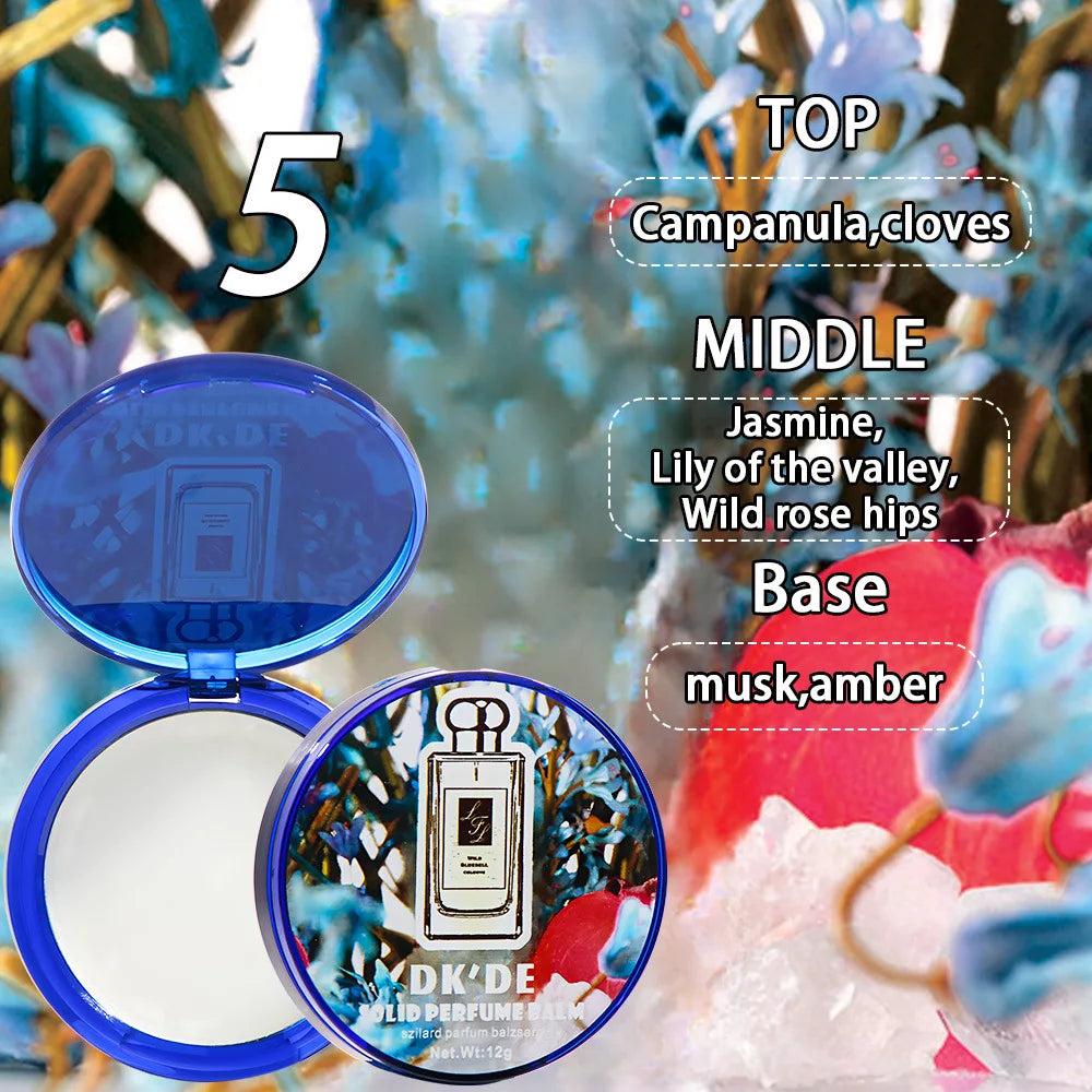 Solid Perfume Luxury Brand Men And Women Light Fragrance Long-lasting Fragrance Floral Fruity Cologne Charm Convenient Body Balm