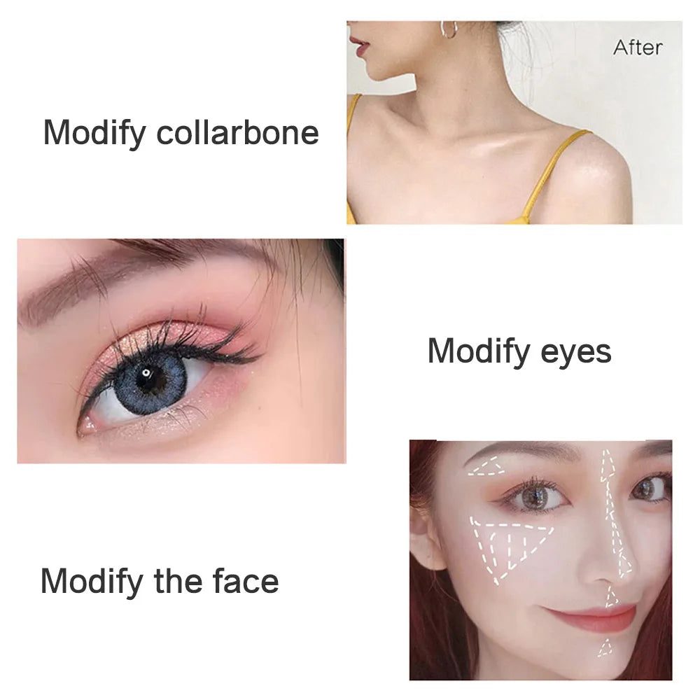 Highlighting Powder Pearlescent Fine Mashed Soft Texture LEEINTO Non-flying Powder Brightening Long-lasting Highlighter Palette